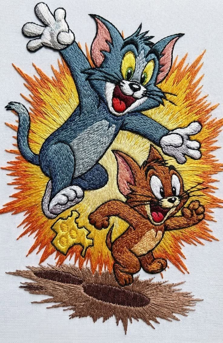 Tom And Jerry V3 Design Embroidery Files