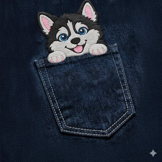 Siberian Husky Embroidery Design Files