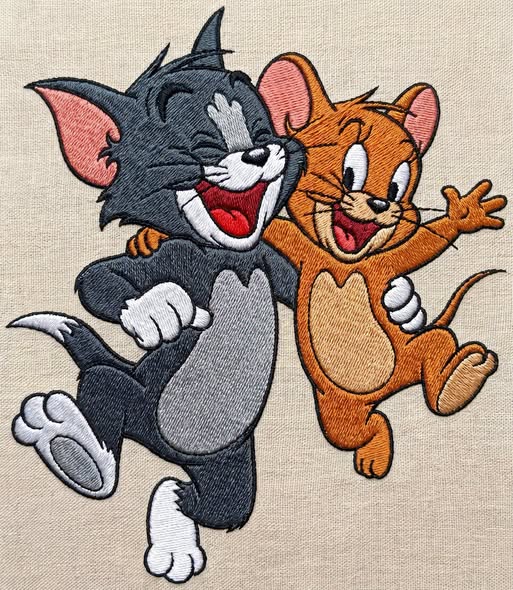 Tom & Jerry V2 Embroidery Design Files
